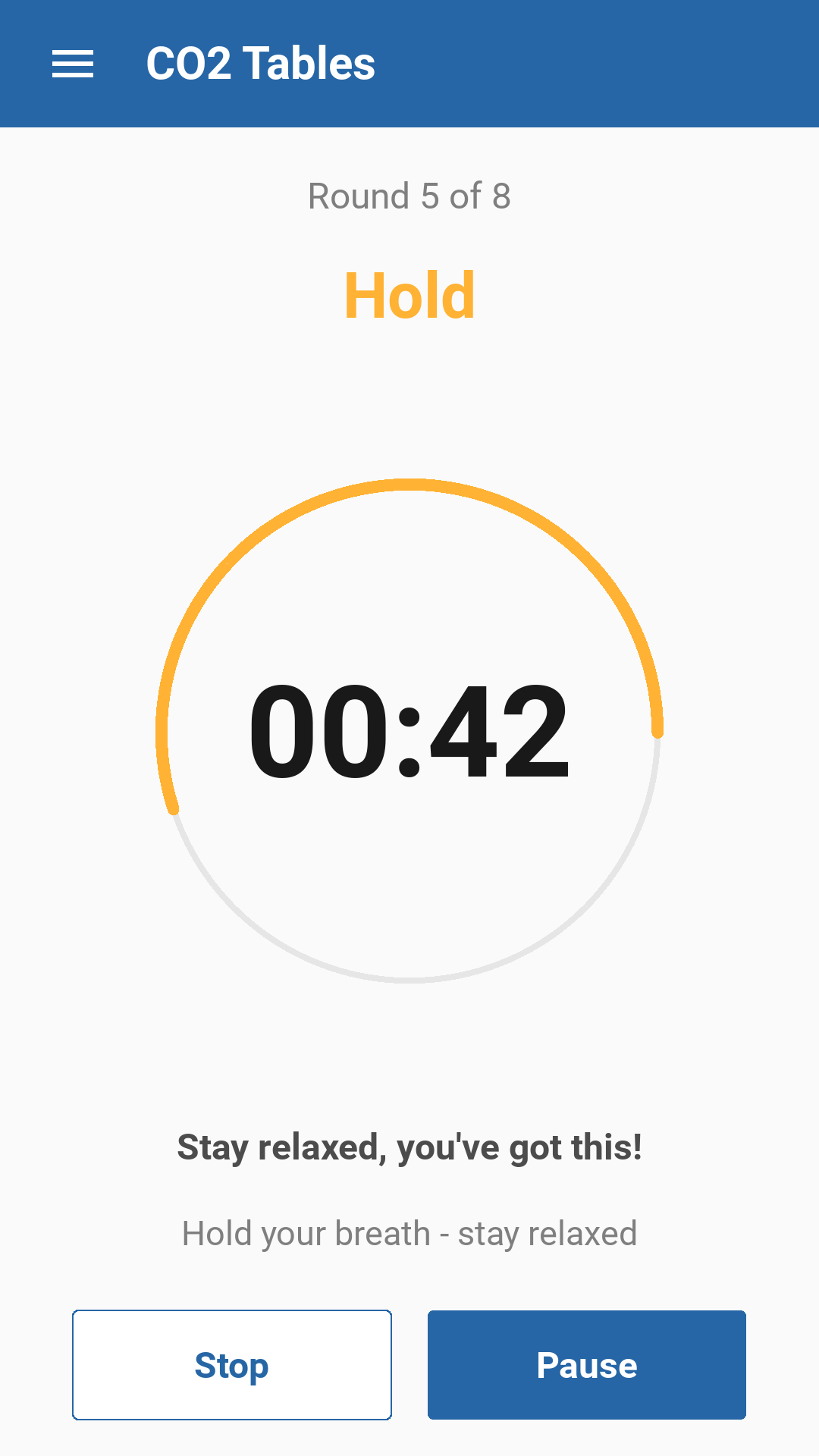 CO2 table training in progress